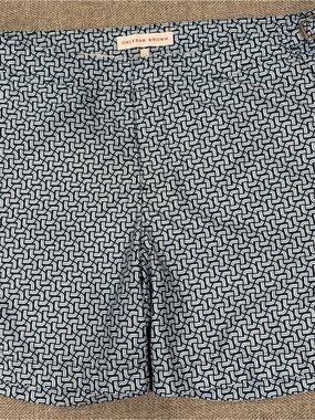 Orlebar Brown Navy and White Geometric Swim Shorts